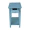 International Concepts Rectangle Narrow End Table, 22 W, 14 L, 25 in H, Wood, Antique Rubbed Ocean Blue OT32-2214 - alternate 6